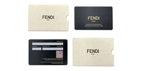 fendi authentic|Fendi authenticity card.